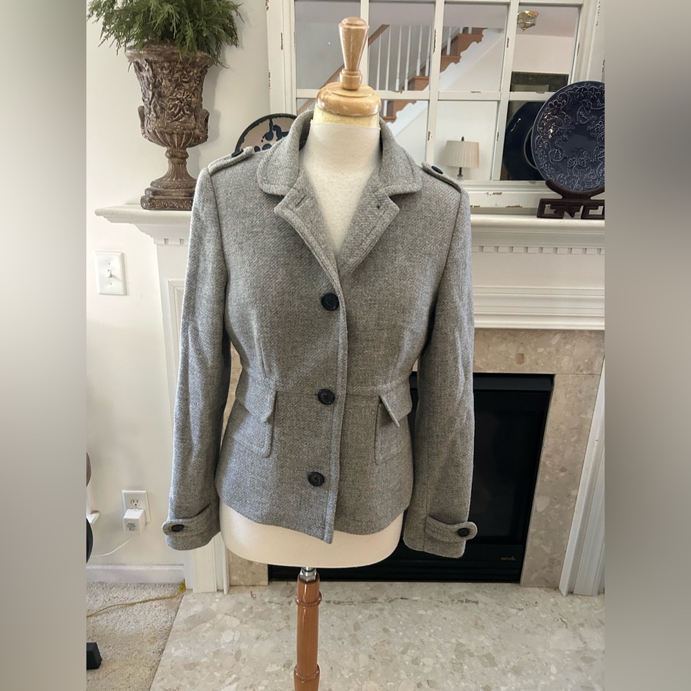 Banana Republic Gray Women's Pea Coat